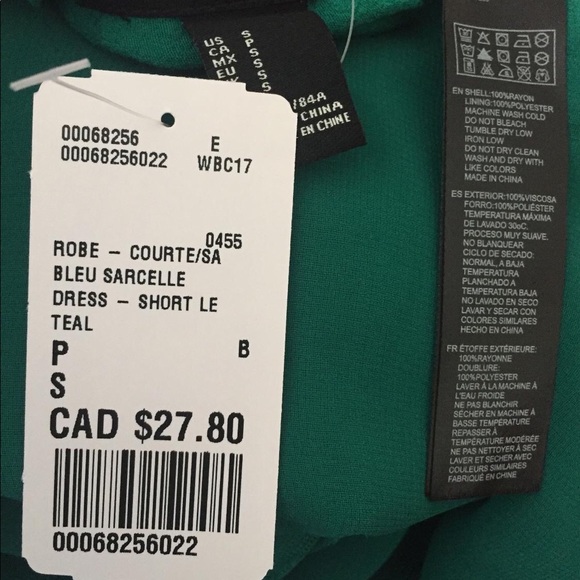 NWT Forever 21 Bleu Sarcelle Dress - Picture 6 of 6